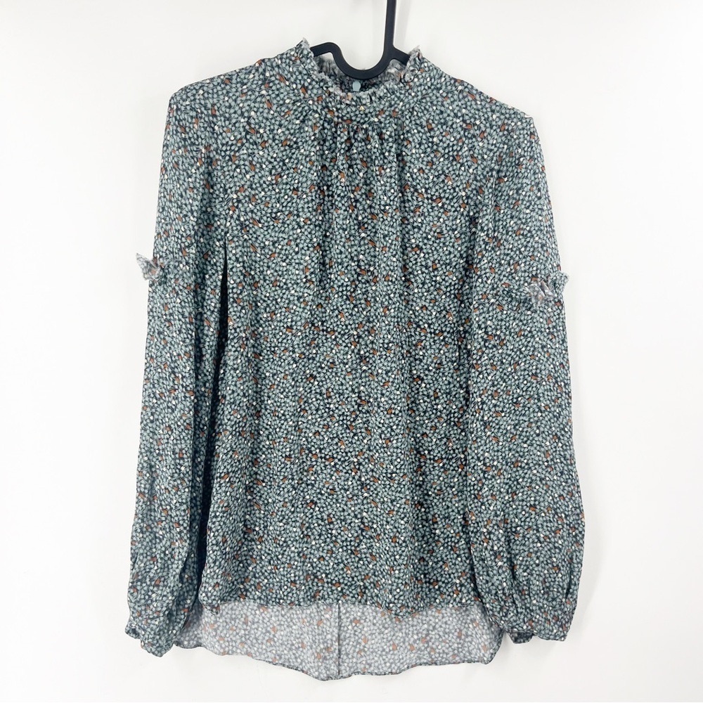 ✅ CHARLOTTE BRODY 100% SILK‎ LONG SLEEVE BLOUSE SIZE SMALL